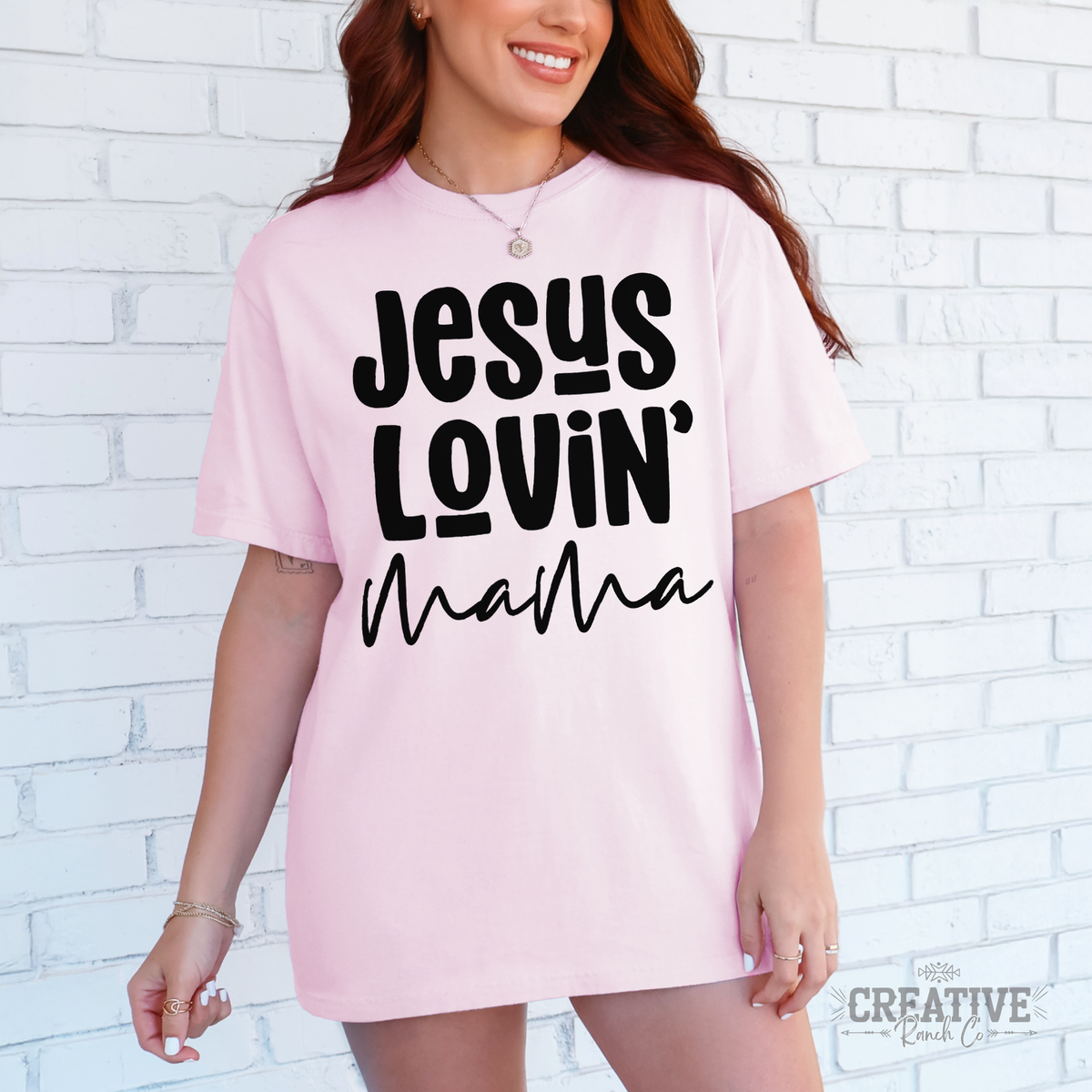 Jesus Loving Mama Comfort Colors Tee in Blossom — Creative Ranch