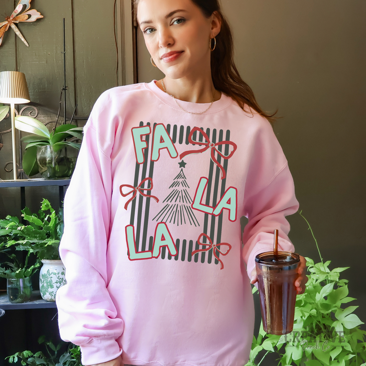 CR-1026-007 Gildan 18000 sweatshirt in Light Pink