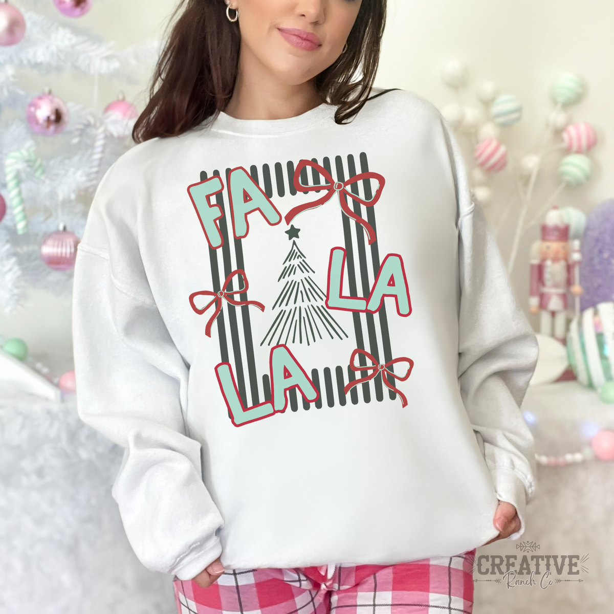 CR-1026-007 Gildan 18000 sweatshirt in White