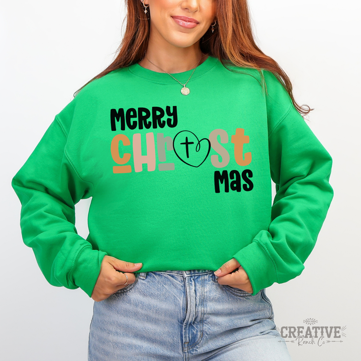 CR-1026-008 Gildan 18000 sweatshirt in Irish Green