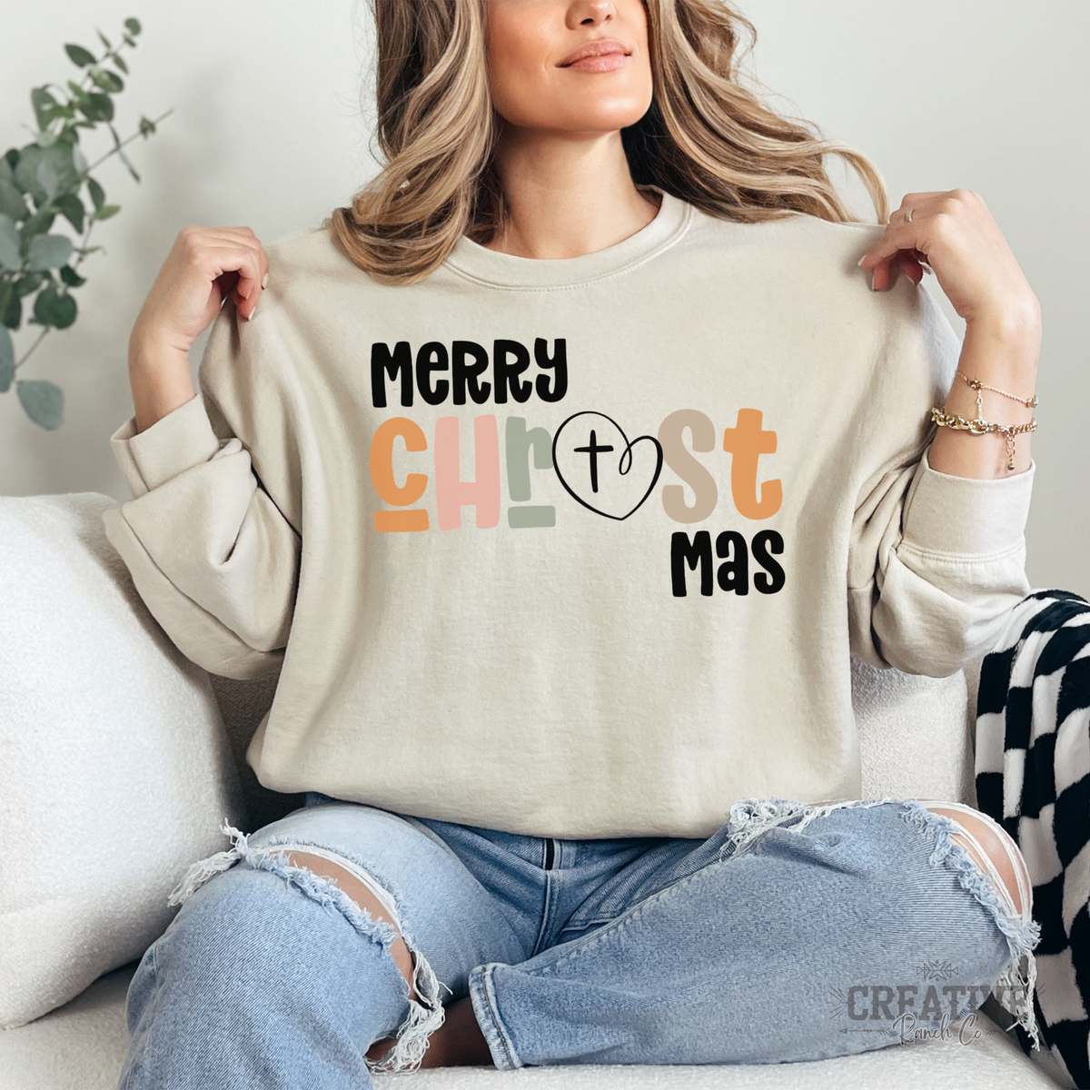 CR-1026-008 Gildan 18000 sweatshirt in Sand